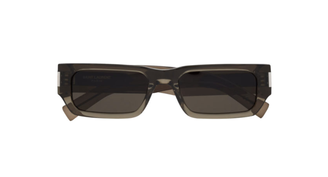 Saint Laurent Brown Clear Rectangular-thehypepost-rLeAa.png